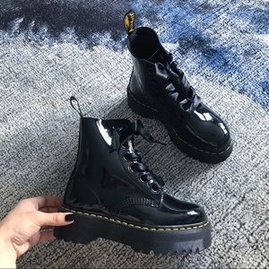 Dr. Martens Molly Patent Leather Boots 🖤